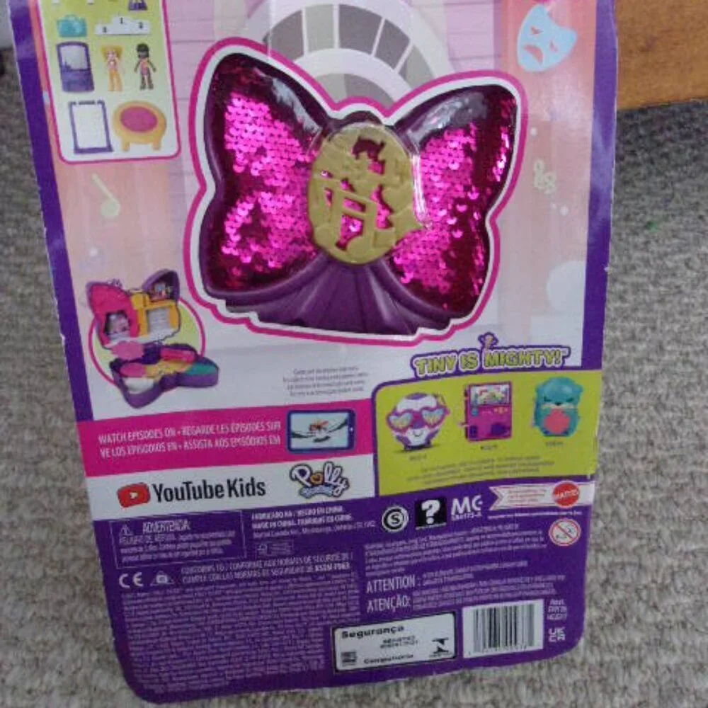 New MATTEL Polly Pocket Sparkle Stage Bow